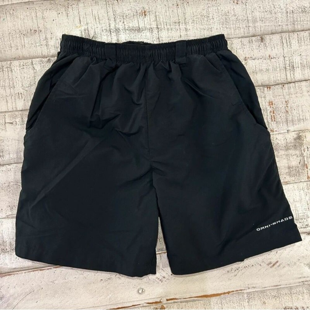 Columbia PFG Omnishade Men’s Small black drawstring mesh lining swim trunks